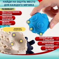 Тактильный мячик-сортер Капитошка